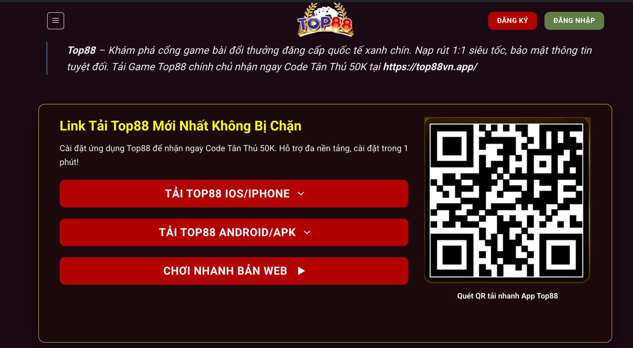TOP88 🎖️ TOP 88 🎖️ Link Tải Top88 Mới Nhất Không Bị Chặn