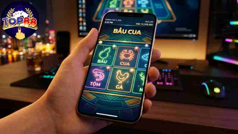Sảnh Bầu Cua 3D sống động tái hiện trò chơi dân gian đỉnh cao.